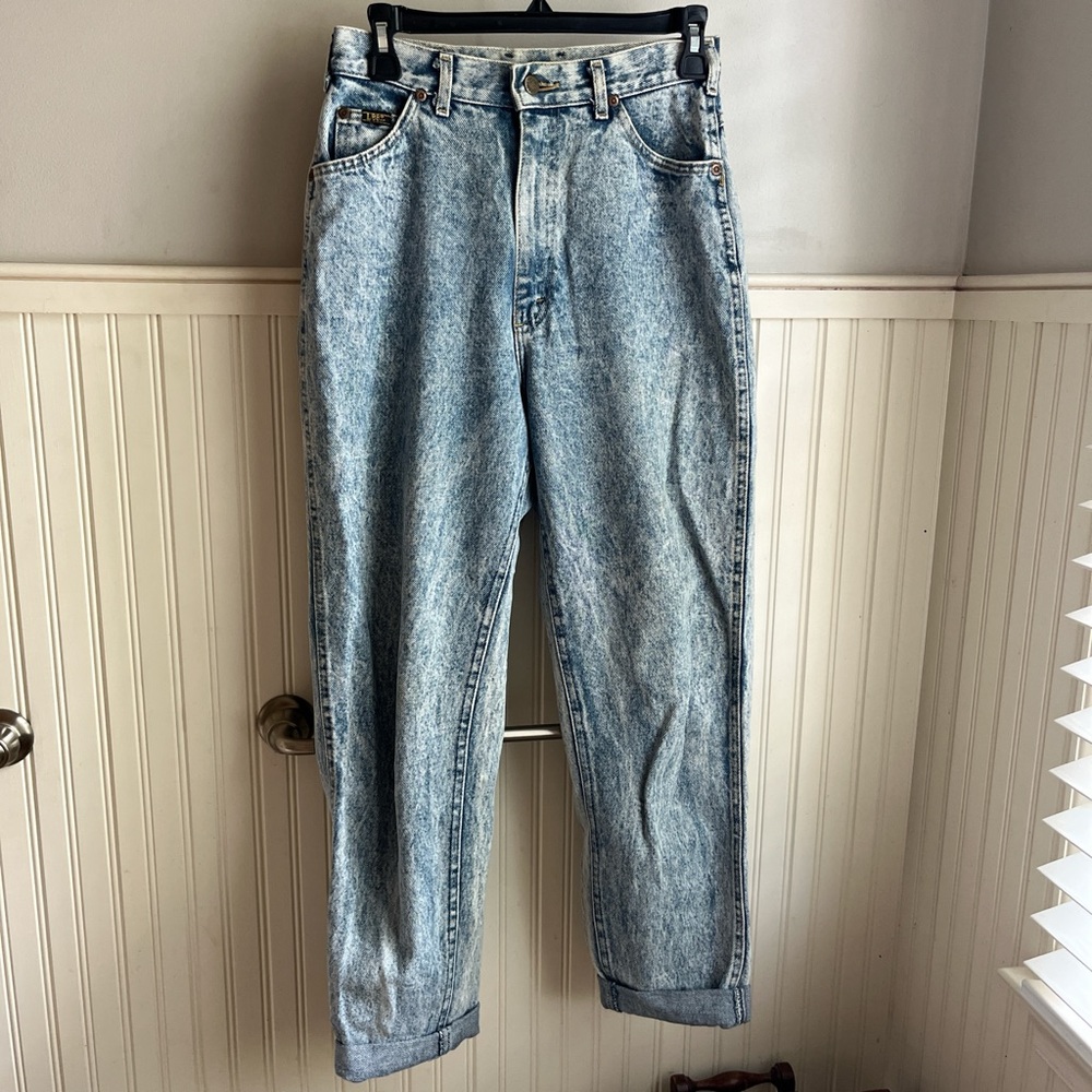 Lee High Rise Jeans in Light Blue